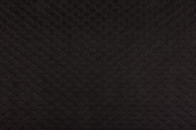 Koženka v černé barvě s vytlačeným vzorem vln 12279/998