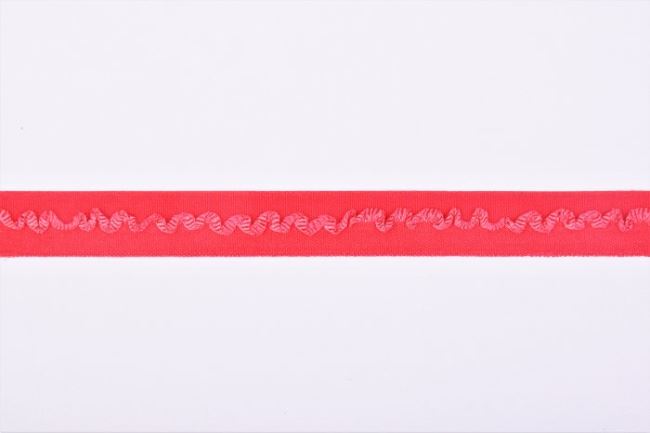 Lemovací pruženka v červené barvě o šířce 1,7 cm 41654
