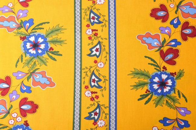 Americká bavlna na patchwork z kolekce Moda s květy od 3 Sisters 21633-15