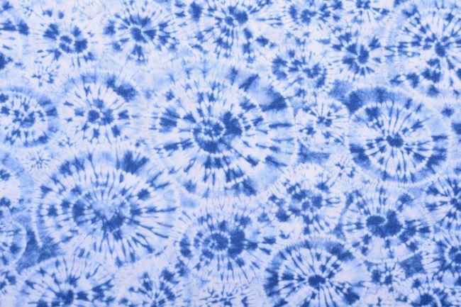 Americká bavlna na patchwork z kolekce Nuno s modrým batikovaným vzorem 48043-14