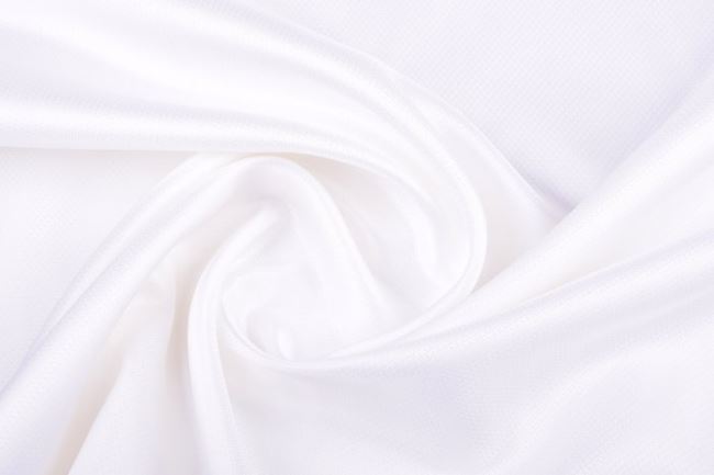 Podšívka polyesterová v bílé barvě s tkaným vzorem PD101