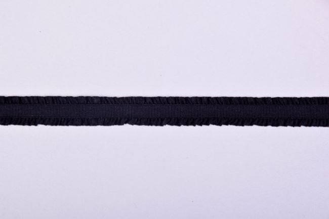 Lemovací pruženka s kanýrkem v černé barvě o šířce 1,2 cm 43525