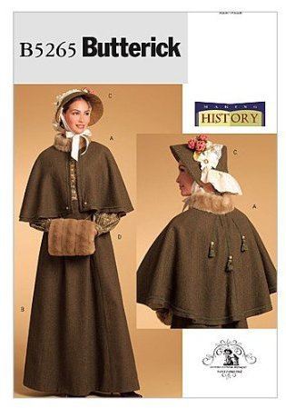 Střih Butterick na historické oblečení ve vel. 32-38 B5265-AA