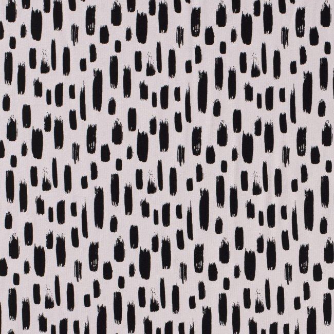 Bavlněný úplet v šedé barvě s potiskem nepravidelných čar 12770/061