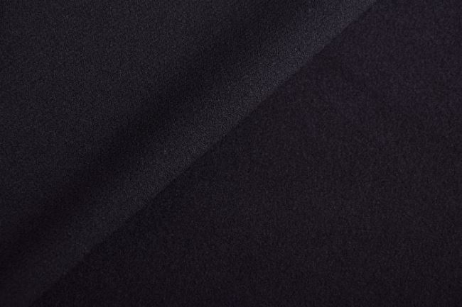 Silná kostýmová látka v černé barvě s jemným vlasem 0913/999