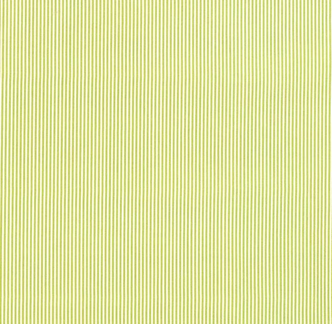 Bavlněná látka s jemnou proužkou v hráškově zelené barvě 05578/024