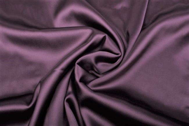 Pružné hedvábí v tmavě fialové barvě 605692/7024