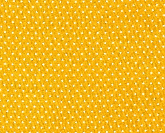 Viskózová látka ve žluté barvě s puntíky 15148/134