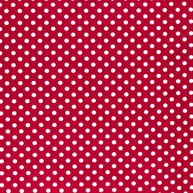 Džínovina v červené barvě s puntíky 13233/015