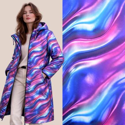 Softshell s digitálním potiskem barevných vln CS10658B