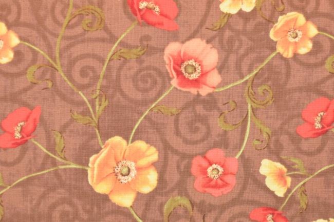Americká bavlna na patchwork s květy 199PYOPM/73
