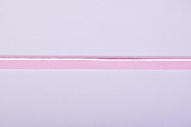 Lemovací pruženka ve světle růžové barvě o šířce 1 cm 43609