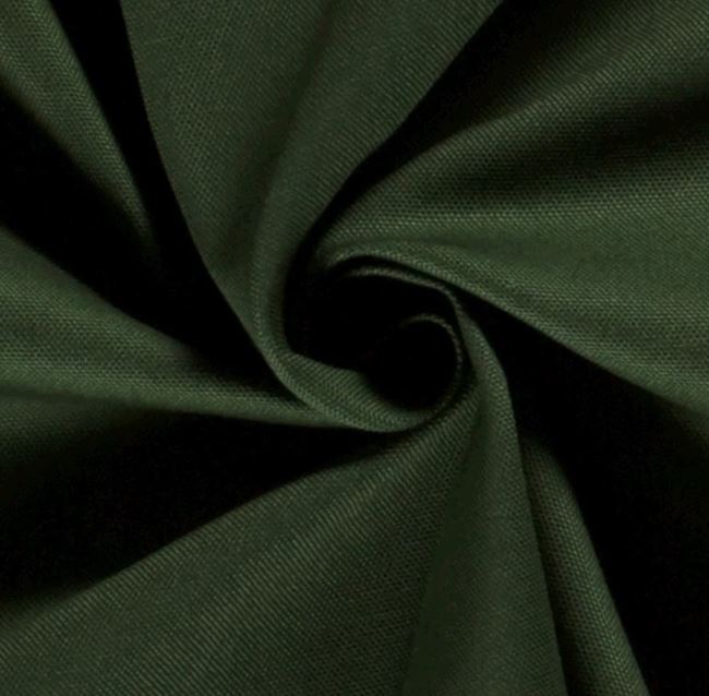 Kanvas potahová látka v tmavě zelené barvě 04795/028