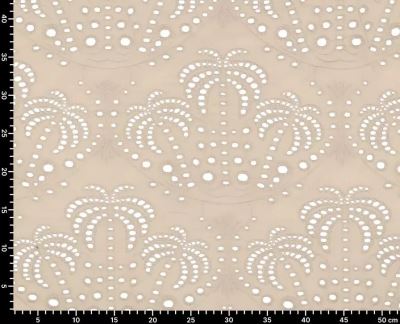 Bavlněná madeira v béžové barvě se vzorem palem 22688/178 (3)