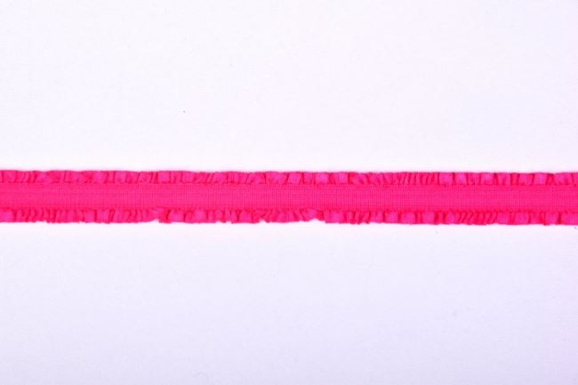 Lemovací pruženka s kanýrkem v sytě růžové barvě o šířce 1,2 cm 43512