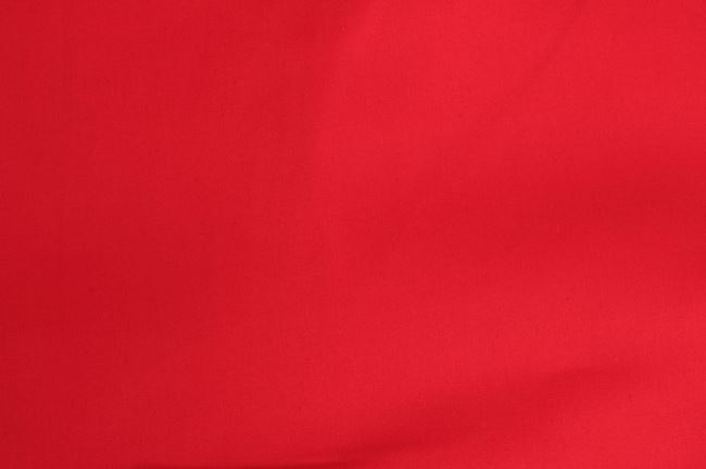 Bavlněný strečový satén v jasné červené barvě 03122/015