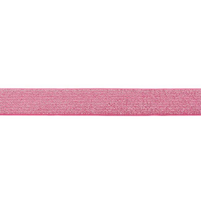 Ozdobná tmavě růžová guma široká 2,5 cm 44265