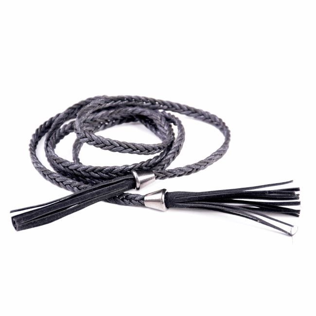 Černý pletený pásek 150 cm PAS01