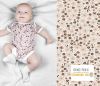 Bavlněný úplet z kolekce BABY béžový s potiskem kytiček 19456/051