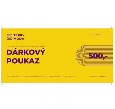 Dárkový poukaz v hodnotě 500,-Kč DAR1
