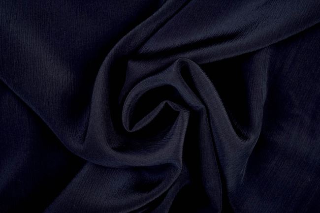 Luxusní hedvábí s leskem v tmavě modré barvě MAR023
