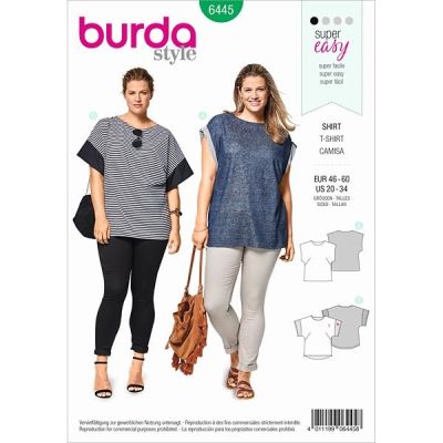 Střih na volnou tuniku 6445