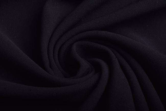 Kostýmová vlněná látka v černé barvě TI488