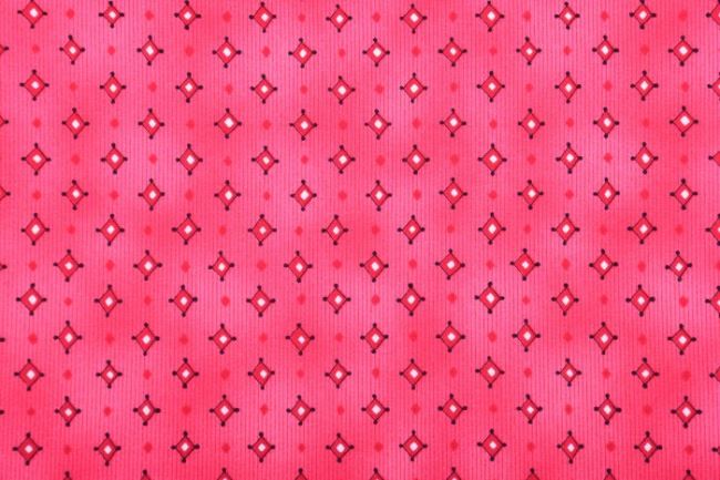 Americká bavlna na patchwork s růžovým vzorem ornamentů 199PYOPM/33