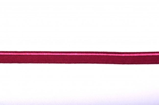 Lemovací pruženka v bordó barvě o šířce 1 cm 43619