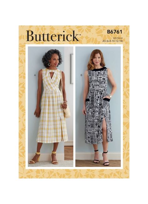 Střih Butterick na šaty ve vel. 32-40 B6761-A5