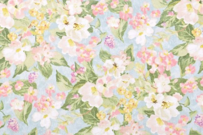 Americká bavlna na patchwork s květy 199PYOPM/61