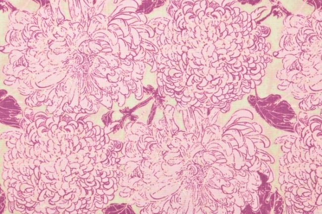 Americká bavlna na patchwork s květy 199PYOPM/48