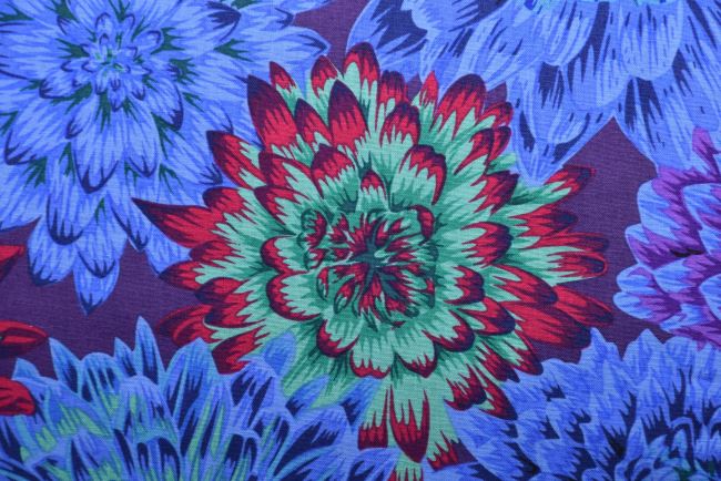 Americká bavlna na patchwork z kolekce  od Kaffe Fassett PWPJ101.BLUE