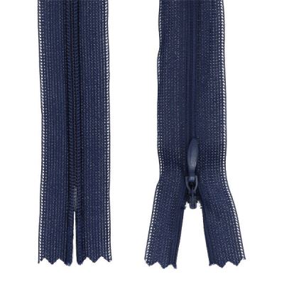 Skrytý zip v tmavě modré barvy 18cm I-3W0-18-330