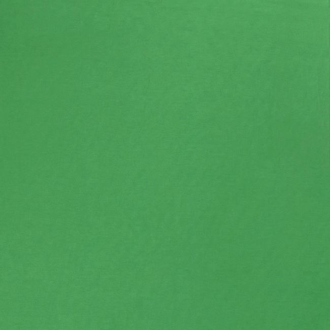 Bavlněný strečový satén v jasně zelené barvě 03122/025
