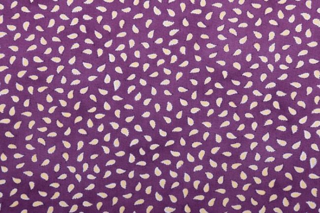 Americká bavlna na patchwork ve fialové barvě s jemným kašmírovým vzorem 199PYOPM/14