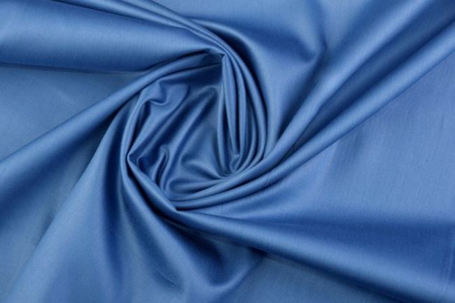 Bavlněné lesklé plátno v modré barvě TM1001-006