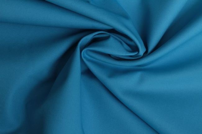 Bavlněný kepr v modré barvě 02888/104