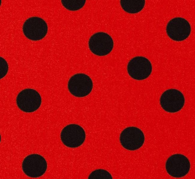 Rongo v červené barvě s černých puntíky 20808/015