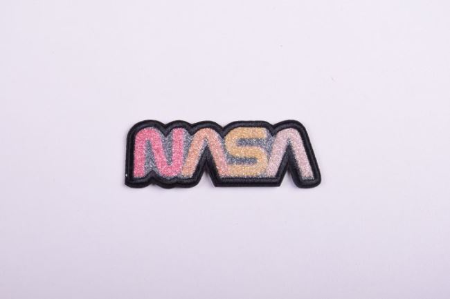 Nažehlovací nášivka s nápisem NASA NA45P