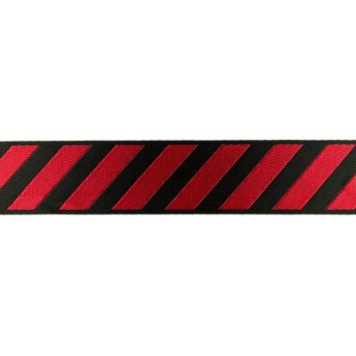 Popruh v černé a červené barvě 32650