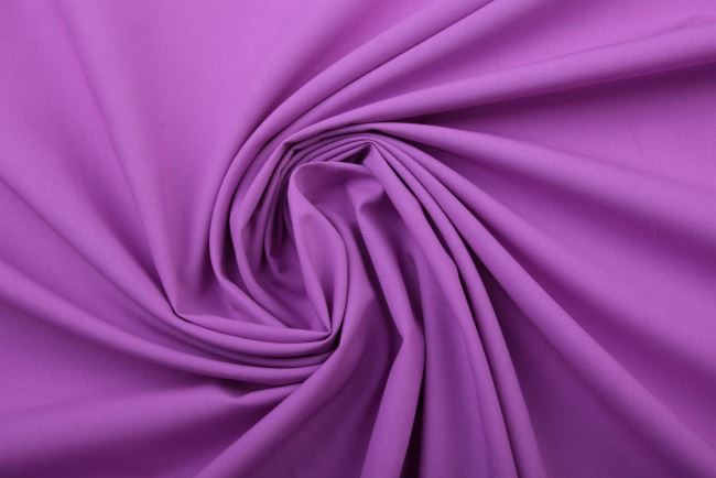 Bavlněný popelín ve světle fialové barvě TI677