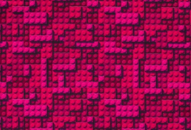 Softshell v sytě růžové barvě s potiskem lega 15504/017