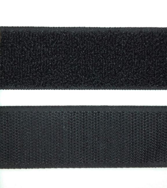 Suchý zip 30 mm v černé barvě I-TR0-30-332
