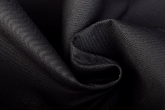 Bavlněný kepr - Gabardén v tmavě šedé barvě TI566