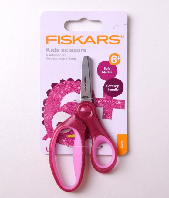 Dětské nůžky Fiskars se třpytkami 13 cm 1064074