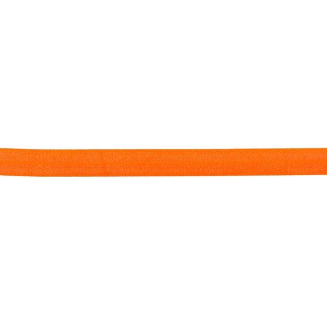 Lemovací gumička v neonově oranžové barvě 1,5 cm široká 40641