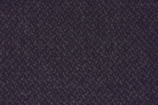 Kabátová látka v černé barvě s tkaným vzorem AB1621