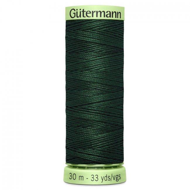 Extra silná šicí nit Gütermann v tmavé zelené barvě J-472