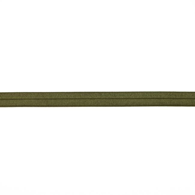 Lemovací gumička v tmavě zelené barvě 1,5 cm široká 185300